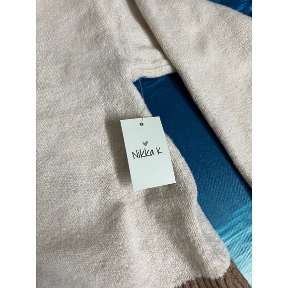 ❄️Nikka K Oatmeal Horse Graphic Cardigan Sweater JSW6363 Womens Large NEW - Picture 6 of 14